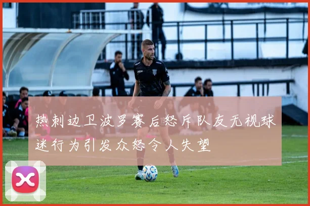 热刺边卫波罗赛后怒斥队友无视球迷行为引发众怒令人失望